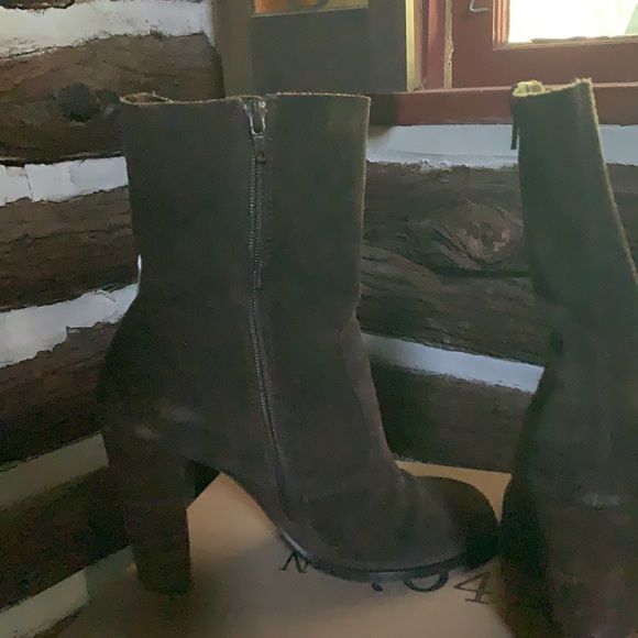Brown Suede Bootie - Picture 4 of 8